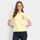Ladies' Cotton T-Shirt, Yellow, small image number null